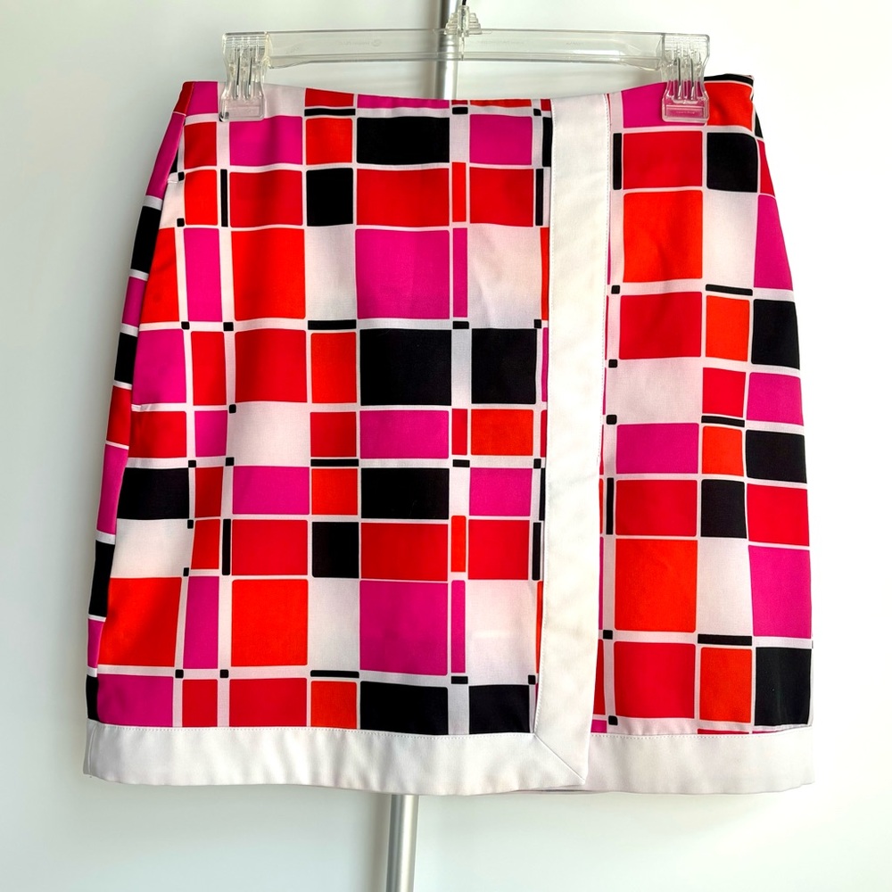 EP PRO Mod Print Skort / Golf Skirt with Side Zip & Large Pocket Size 0 / 2